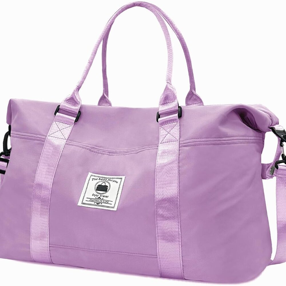 Travel Duffle Bag, Waterproof Sport Tote Gym Bag for Women Men, Overnight Weeken